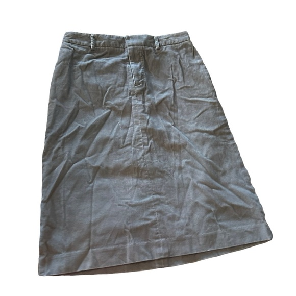 Banana Republic women's size 2 midi corduroy grey skirt - Picture 1 of 3